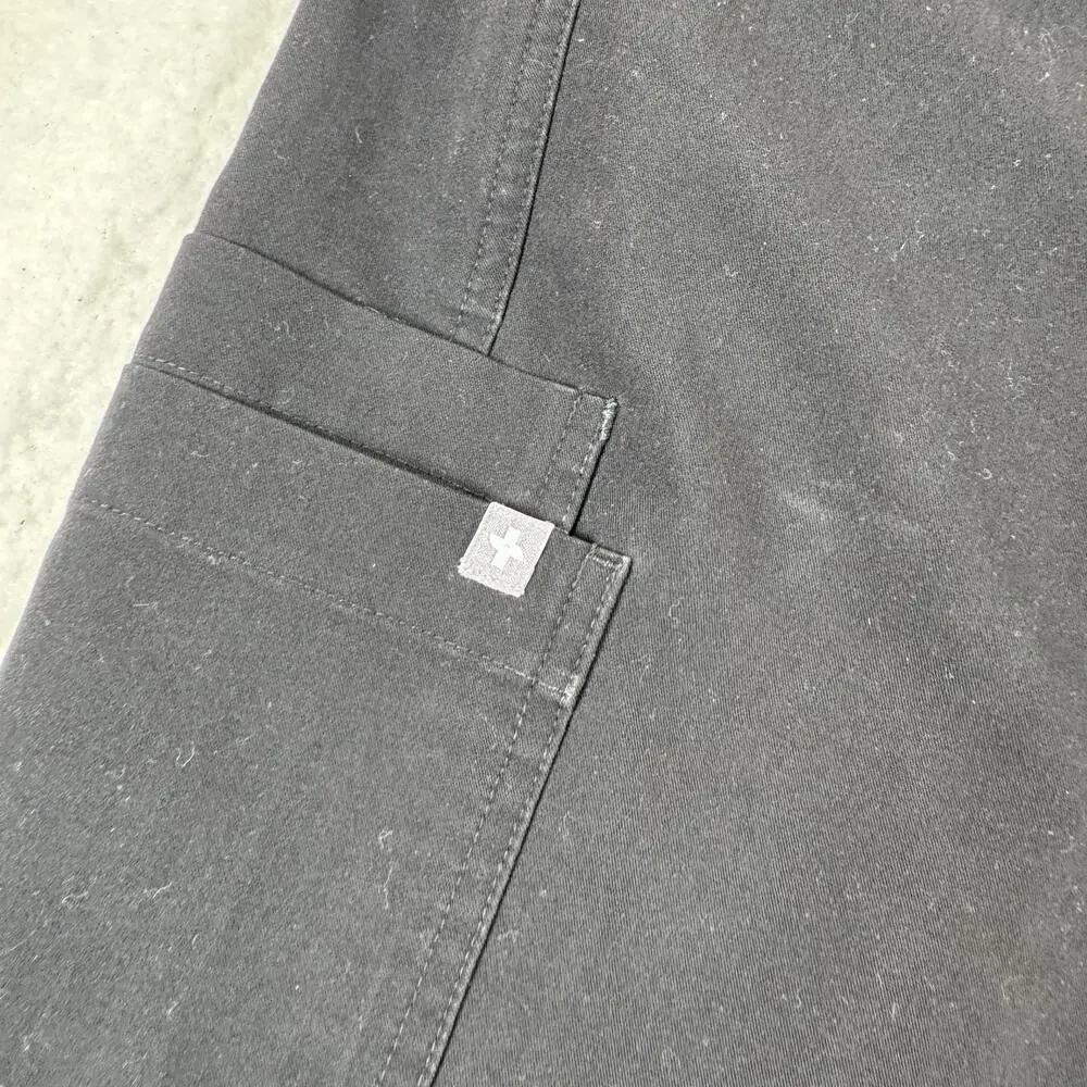 FIGS Pants Mens Size XL Black Technical Collection Cargo Elastic Waist Workwear